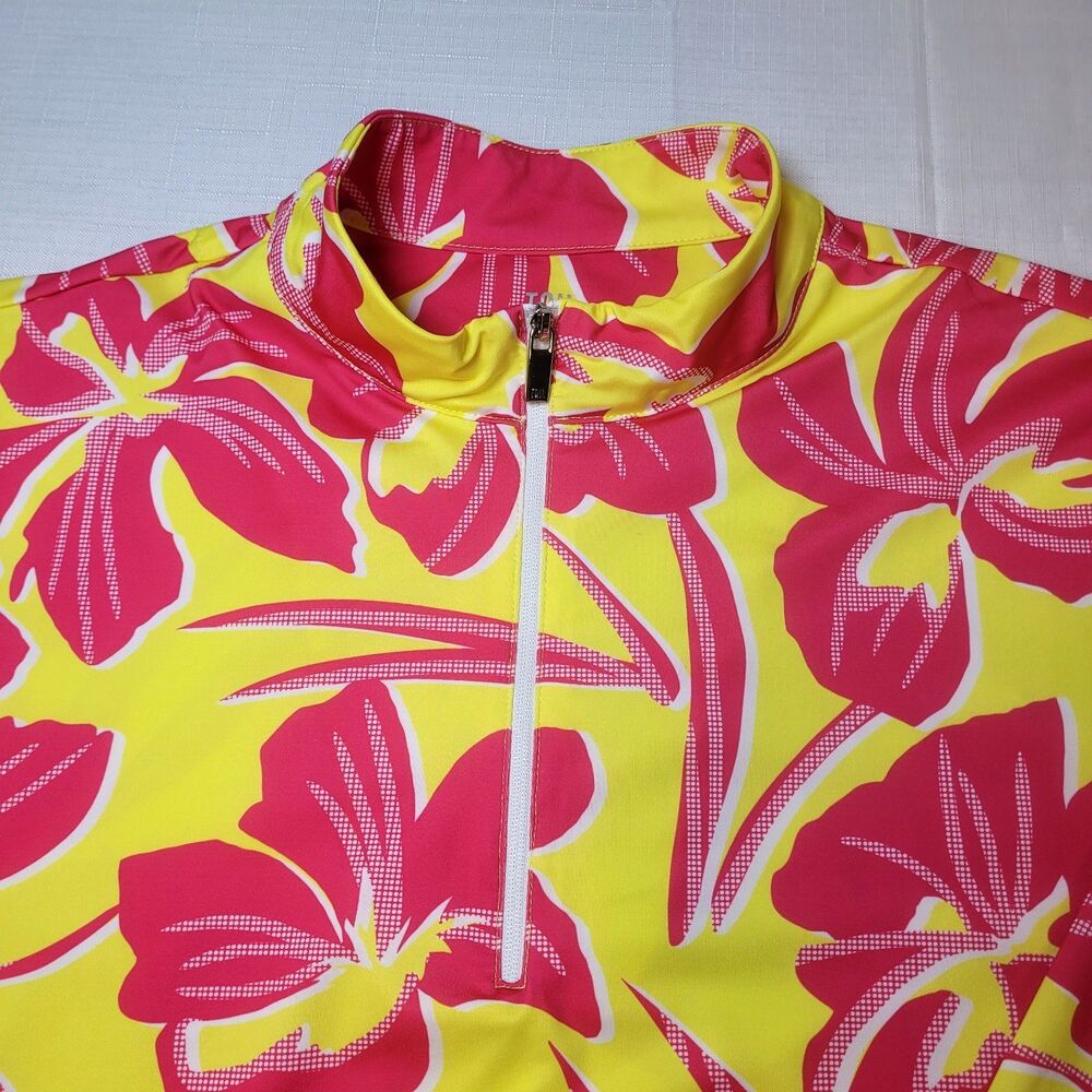 Tail Quarter Zip XL Multi Color Abstract Print Lot 2 Golf Tennis Performance Top - Picture 15 of 16